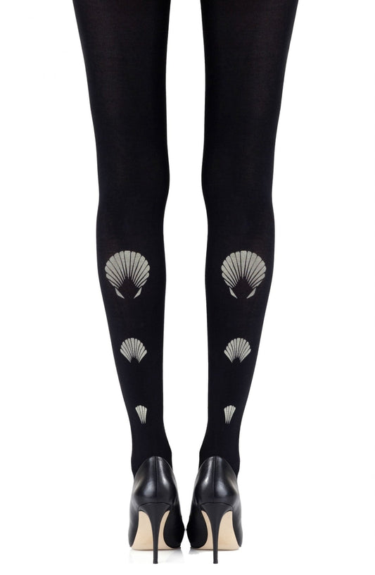 Zohara "What The Shell" Black Tights - The Rabbit Hole Life