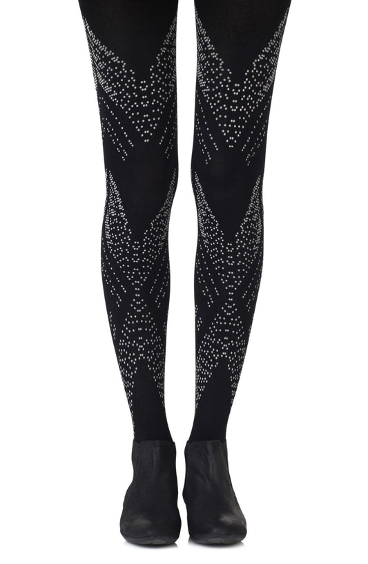 Zohara "You're My Darling Angle" Black Tights - The Rabbit Hole Life