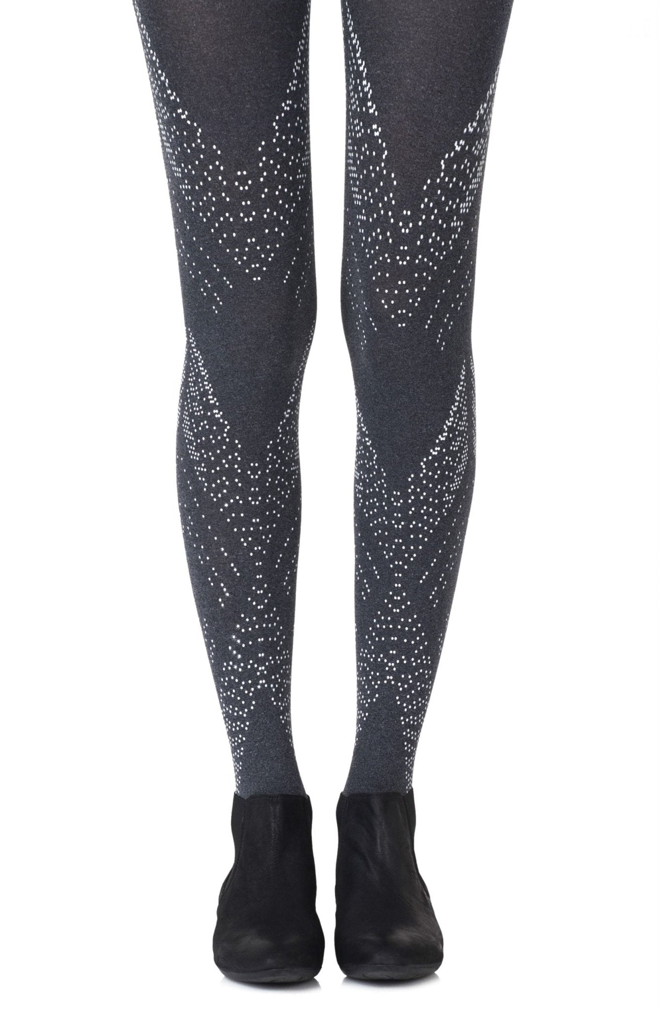 Zohara "You're My Darling Angle" Heather Grey Tights - The Rabbit Hole Life